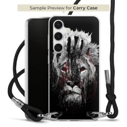 New Carry Case Transparent Stoff schwarz/silber