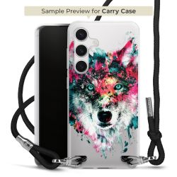 New Carry Case Transparent Stoff schwarz/silber