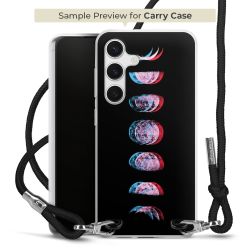 New Carry Case Transparent Stoff schwarz/silber