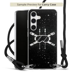 New Carry Case Transparent Stoff schwarz/silber