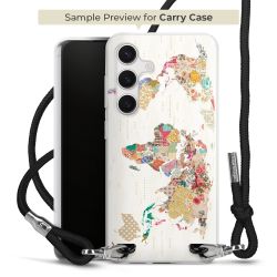 New Carry Case Transparent Stoff schwarz/silber