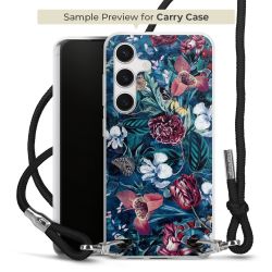 New Carry Case Transparent Stoff schwarz/silber