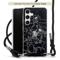 New Carry Case Transparent Stoff schwarz/silber