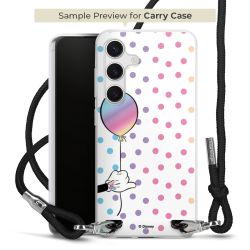 New Carry Case Transparent Stoff schwarz/silber