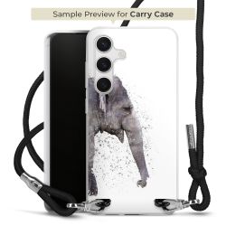 New Carry Case Transparent Stoff schwarz/silber