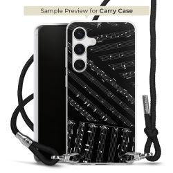 New Carry Case Transparent Stoff schwarz/silber