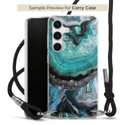 New Carry Case Transparent Stoff schwarz/silber