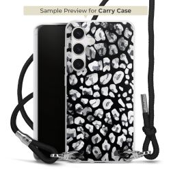 New Carry Case Transparent Stoff schwarz/silber