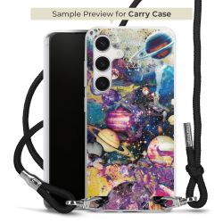 Carry Case Transparent Fabric black/silver