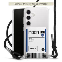 New Carry Case Transparent Stoff schwarz/silber