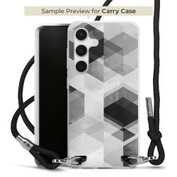 New Carry Case Transparent Stoff schwarz/silber