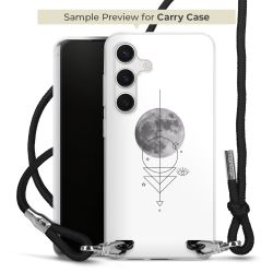 New Carry Case Transparent Stoff schwarz/silber