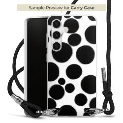 New Carry Case Transparent Stoff schwarz/silber