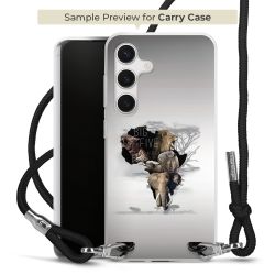 New Carry Case Transparent Stoff schwarz/silber