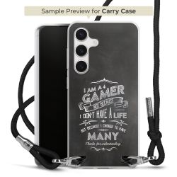 New Carry Case Transparent Stoff schwarz/silber
