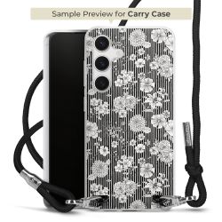 New Carry Case Transparent Stoff schwarz/silber