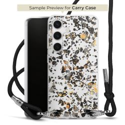 New Carry Case Transparent Stoff schwarz/silber