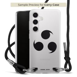 New Carry Case Transparent Stoff schwarz/silber