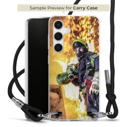 New Carry Case Transparent Stoff schwarz/silber