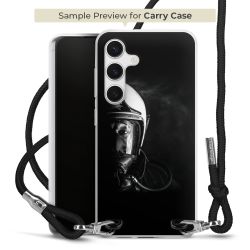 New Carry Case Transparent Stoff schwarz/silber