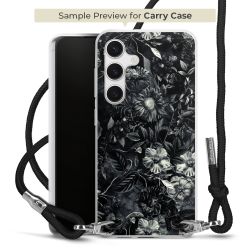 New Carry Case Transparent Stoff schwarz/silber