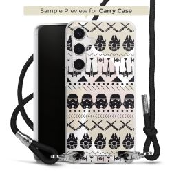 New Carry Case Transparent Stoff schwarz/silber