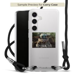 New Carry Case Transparent Stoff schwarz/silber