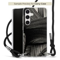 New Carry Case Transparent Stoff schwarz/silber