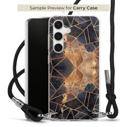 New Carry Case Transparent Stoff schwarz/silber