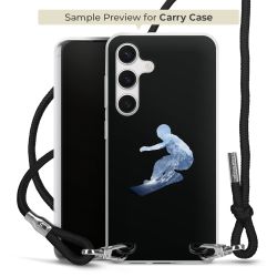 New Carry Case Transparent Stoff schwarz/silber