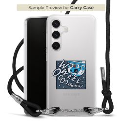 New Carry Case Transparent Stoff schwarz/silber