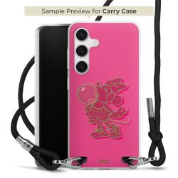 New Carry Case Transparent Stoff schwarz/silber