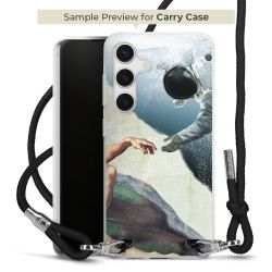 New Carry Case Transparent Stoff schwarz/silber