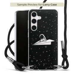 New Carry Case Transparent Stoff schwarz/silber