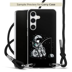 New Carry Case Transparent Stoff schwarz/silber