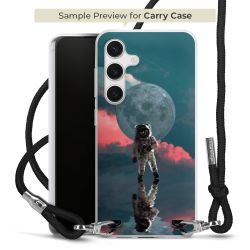 New Carry Case Transparent Stoff schwarz/silber