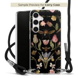 New Carry Case Transparent Stoff schwarz/silber