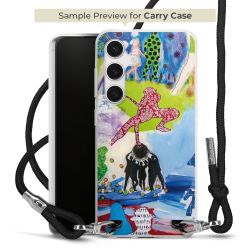 New Carry Case Transparent Stoff schwarz/silber