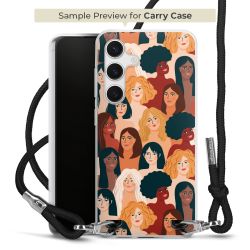 New Carry Case Transparent Stoff schwarz/silber