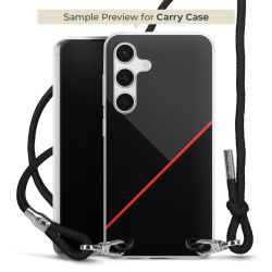 New Carry Case Transparent Stoff schwarz/silber