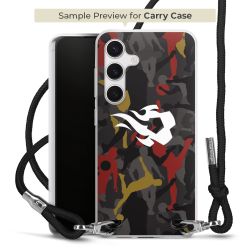 New Carry Case Transparent Stoff schwarz/silber