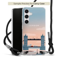 New Carry Case Transparent Stoff schwarz/silber