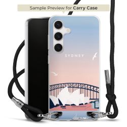 New Carry Case Transparent Stoff schwarz/silber
