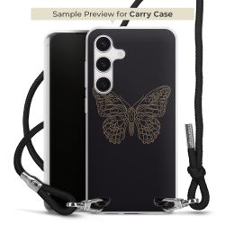 New Carry Case Transparent Stoff schwarz/silber