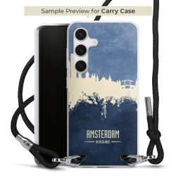 New Carry Case Transparent Stoff schwarz/silber