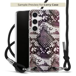 New Carry Case Transparent Stoff schwarz/silber