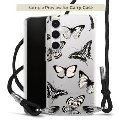 New Carry Case Transparent Stoff schwarz/silber