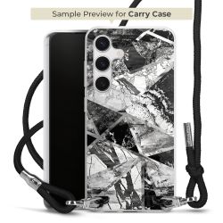 New Carry Case Transparent Stoff schwarz/silber