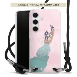 New Carry Case Transparent Stoff schwarz/silber