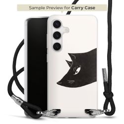 New Carry Case Transparent Stoff schwarz/silber